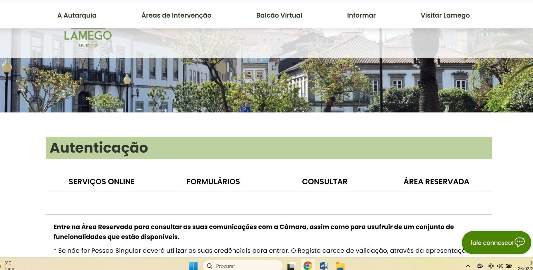 Site da Câmara de Lamego com nova plataforma de atendimento