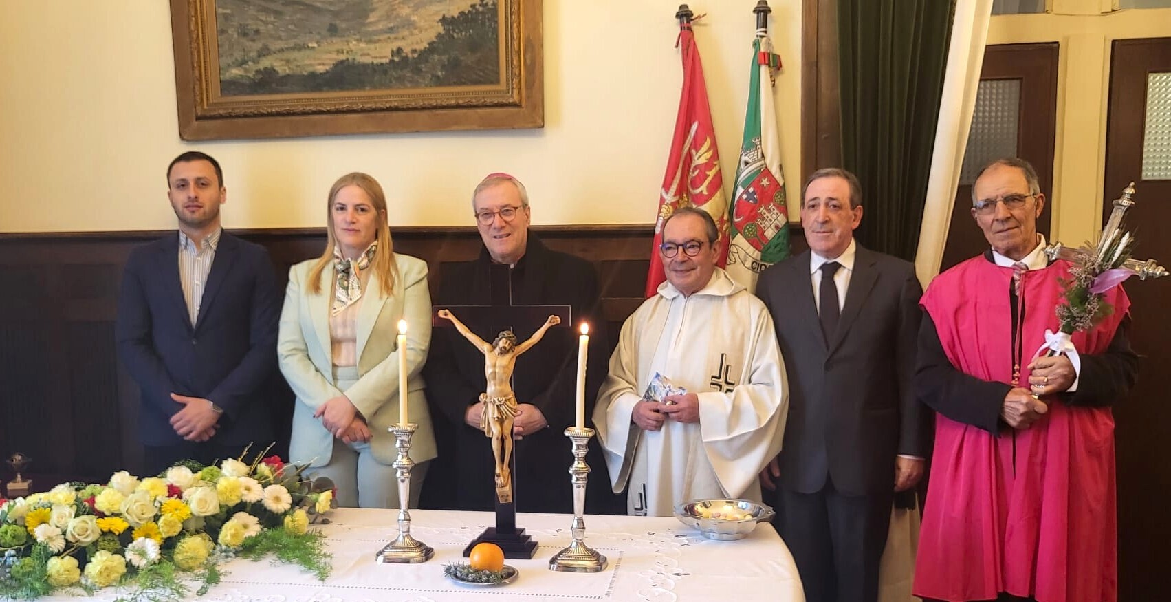 D. António Couto em visita pascal ao Município de Lamego